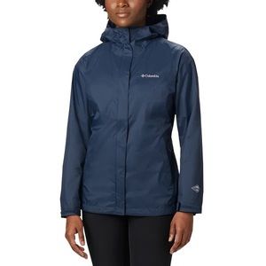 Women’s Columbia Navy Arcadia Rain Jacket Size L